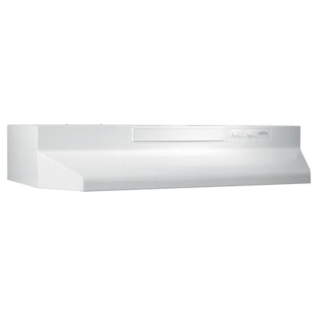 Broan-Nutone 24-Inch White-on-White Convertible Under-Cabinet Range Hood with 230 CFM Blower F402411